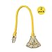 Coleman Cable 2882 2 Pack 15 Amp 2ft.12/3 STW Lighted Power Block with 3-Outlet, Yellow