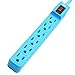 KMC 6-Outlet Surge Protector Power Strip 5-Pack, 245 Joule, Overload Protection, 1.5-Foot Cord, ETL Listed