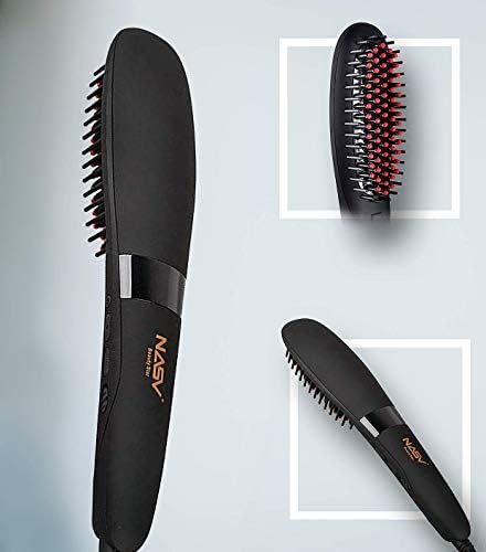 Ionic Beard Hair Straightener for men, Quick Beard Straightening Heat Brush, LED Display, Beard Straightening Iron Brush