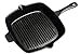 FS Kitchen Pre Seasoned Cast Iron Square Grill Pan, 10.5 Inch - Great for Stovetop, Oven, Grill, or Campfire – Professional Cookware for Flavor Enhancing, Easy to Clean, & Long Lasting Durability
