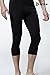TM-P15-BLKZ_Large Tesla Men's Compression Capri Shorts Baselayer Cool Dry Sports Tights P15