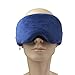 Langkou Washable Wireless Bluetooth Sleeping Eye Mask with Foam Ears-Free Eye Shade Head Set Sleeping Headphones Dark Blue