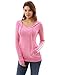 PattyBoutik Hooded Crossover V Neck Trim Long Sleeve Tunic
