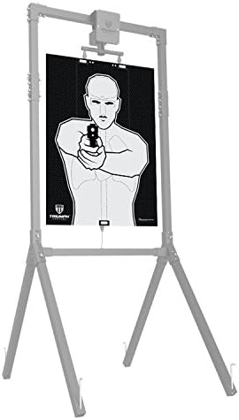 Triumph Systems AMZD-0200-00-061 Threat/No-Threat Targets 6- Pack | Firearm Target | Handgun Targets | Target Pasters | Reactive Target | 9mm Targets for Shooting | Target Practice, 6 Pack