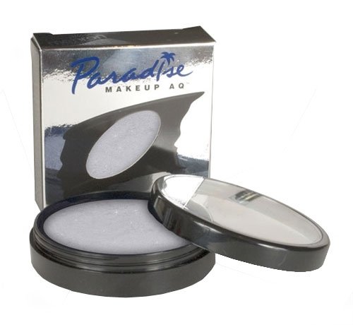 Mehron Makeup Paradise AQ Face & Body Paint, SILVER/ ARGENTE: Brillant Series - 40gm