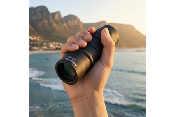8x21 HD Optical Monocular Telescope, High Power & Clear Vision Pocket Scope, Mini Monoculars for Men Women, Outdoor Gear for Camping, Hunting, Sports, Travel