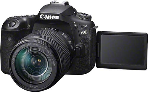 Canon EOS 90D Spiegelreflexkamera - mit Objektiv EF-S 18-135mm F3.5-5.6 IS USM (32,5 MP, 7,7 cm (3 Zoll) Vari-Angle Touch LCD, APS-C Sensor, 4K, Full-HD, WLAN, Bluetooth), schwarz – Bild 4