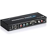Portta HDMI Converter HDMI to VGA or YPbPr Component Plus R/L Analog Audio Spdif Optical Output Converter Support 720P 1080P Metal Case for PS3 PS4 Blu-ray DVD XBOX