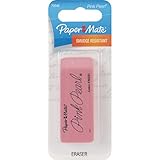 Paper Mate Pink Pearl Eraser, Large, 1 Count