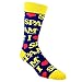 Socksmith Men's Spam Crew Socks, Blue, One Size