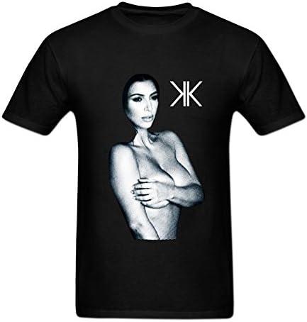 Fuli Lin Men's Kim Kardashian I'm Sexy Short Tee S Black