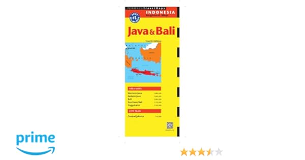Java Bali Travel Map Fourth Edition Periplus Travel Maps - 