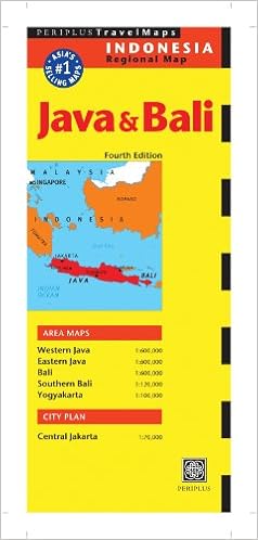 Java Bali Travel Map Fourth Edition Periplus Travel Maps - 