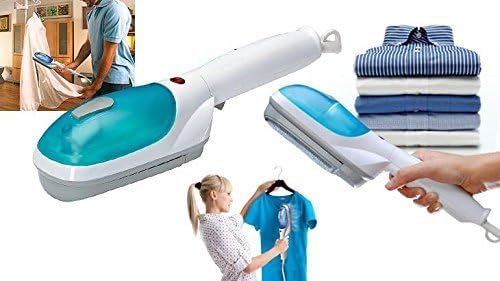 Siddhi Collection Portable Handheld Travel Iron Garment Steamer Clothes Hold Electric Steam Brush Fabric Laundry (Multicolour, 220V, 1000W)