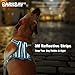 BARKBAY Dog Harness No Pull with ID Tag Pocket - Heavy Duty, Reflective, Easy Control for Large Dogs(Ocean Blue,M)