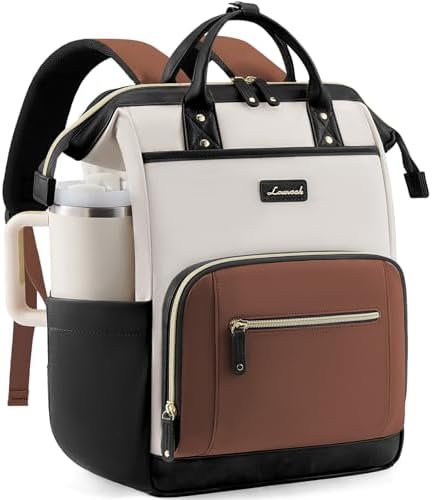 Amazon.com: LOVEVOOK Leather Backpack for Women, 17 inch Laptop Backpack, Professional Work & Travel Bag, Beige-Flesh Beige : Electronics Amazon.com: LOVEVOOK Leather Backpack for Women, 17 inch Laptop Backpack, Professional Work & Travel Bag, Beige-Flesh Beige : Electronics
