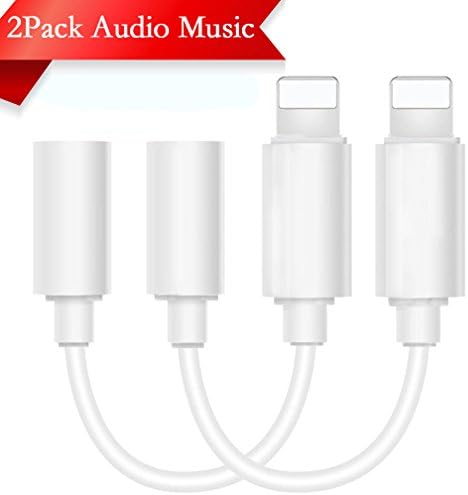 Lightning to 3.5mm Headphone Jack Adapter for iPhone 7/7Plus iPhone 6/6s Jack Earphone Connector Cable charger &amp; travel For iPhone 7/7Plus.3.5 mm AUX Female Audio Jack Headphone Cable Earbud Adapter