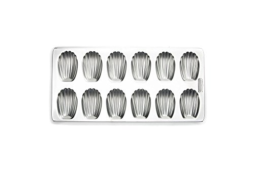 Fox Run 4729 Madeleine Pan, Tin-Plated Steel, 12-Molds