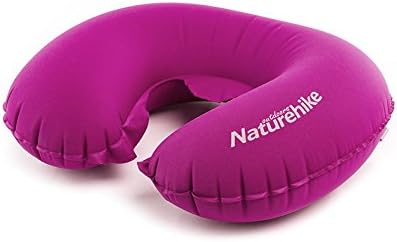 Ubens Inflatable Travel Pillow Portable U Shaped Pillow Travel for Travellers Airplane Flights Car Train, Neck Pillow Neck Support for Travelling Sleeping Camping Outdoor Office Midday Rest (Red)