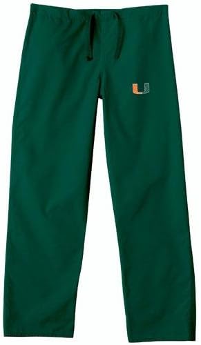 Miami Hurricanes NCAA Classic Scrub Pant (Green) (Large)