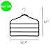 Magic Multi Layer Pants Drying Flocking Hanger Trousers Holder No Slip Closet Hangers Space Saver Clothes Scarf Storage Hanging Rack, 4 Pcs (Black)