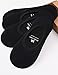 VERO MONTE 4 Pairs Women Middle Profile No Show Socks (8-10, Black) 45042