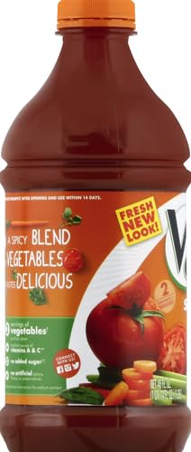V8 SPICY HOT 100% VEGETABLE JUICE, 46 FL OZ BOTTLE