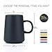 JYYT Frosted Ceramic Cup Coffee Cup Mug Tea Cup for Office and Home Capacity 13.5oz,Blue