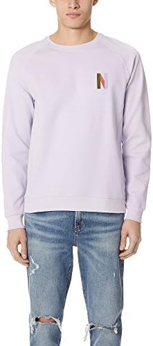 Norse Projects Men's Ketel Crew Multi N Logo Sweatshirt, Heather, X-Large