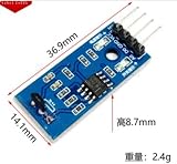 Tyenaza 5Pcs 3144E Hall Effect Sensor Module 3.3-5V Magnetic Counting Detector view 2