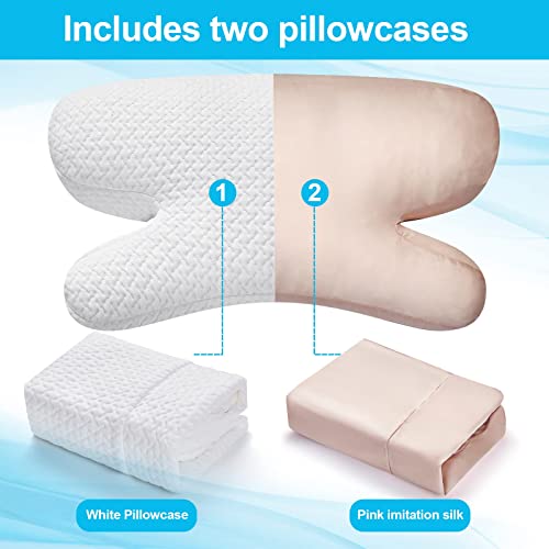 CUZEP Clieey Side Back Stomach Sleeper Pillows Anti Wrinkle Aging