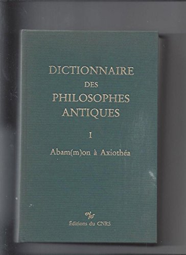 Dictionnaire des philosophes antiques (French Edition) by (Hardcover)