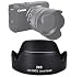 JJC LH-EW53 Dedicated Bayonet Lens Hood for Canon EF-M 15-45mm f/3.5-6.3 is STM Lens, Canon 15-45mm is STM Lens Hood Shade, Replacement of Canon EW-53 Lens Hood primary