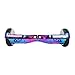 Hoverboard Two-Wheel Self Balancing Electric Scooter UL 2272 Certified, Metallic Chrome with Bluetooth Speaker and LED Light