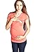 LaClef Women's Crossover V Neck Short Sleeve Nursing Breastfeeding Tops