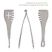 2 in 1 Bonke Tongs and Spatula - Perfect Salad, Fish, Spaghetti, Meat Steak Turner, Asparagus, Appetizer, Vegetable Tongs or Spatulas in Kitchen when Cooking - Flexible Nylon