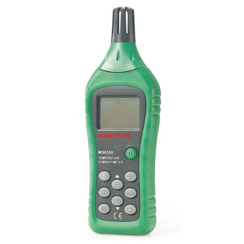 MASTECH MS6508 Temperature and Humidity Meter C F Selection Data Log