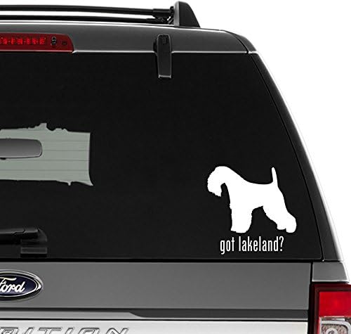 Got Lakeland Terrier Dog Pet Vinyl Decal Sticker For Wall Decor, Windows, Laptop, Car, Truck, Motorcycle, Vehicles (Size-6 inch/15 cm Wide) - (Gloss WHITE Color)