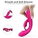 G Spot Rabbit Vibrator with Bunny Ears for Clitoris Stimulation, PALOQUETH Waterproof Clit Stimulator with 9 Vibration Modes Quiet Dual Motor for Women Rechargeable