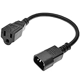 Toptekits C14 to 5-15R Power Cord, IEC320 C14 to