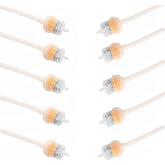 Microdermabrasion Skin Care Beauty Machine Gas Filters Silicone Pipe Clear Tubes or Line Hose 10 Pcs with 8cm Silicone Tube with 6mm Pipe Filter Element for Beauty Tool &amp; Facial Exfoliator Device