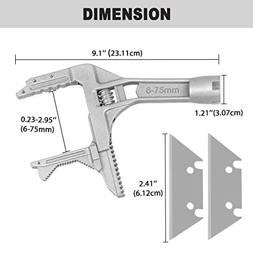 EGSTAOR Bathroom Adjustable Wrench for Tight Spaces, 675mm