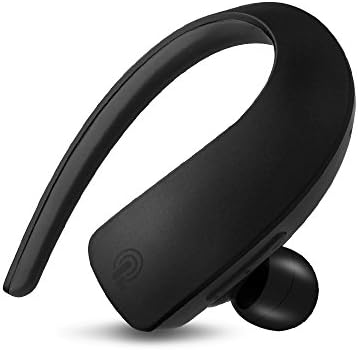 WISZEN Wireless Bluetooth Headphone, In-Ear Ear hook Bluetooth Headset with Built-in Microphone Able to Answer/End Calls Hands-Free Headset, Touch Controls, Noise Cancellation Headphone(Black)