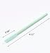 BIHRTC Pack of 100 One-Off Disposable Silicone Eyelash Mascara Brushes Wands Applicator Eyebrow Brush Makeup Tool Kit Set (Tower Shape - Light Green)