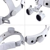 Hot Dental 3.5X420mm Binocular Loupes Surgical Medical Headband Dental Lab White view 5