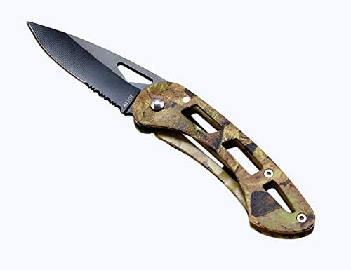 BaiYing Folding Pocket Knife, Good Survival Knife for Camping and Outdoor Activities, High Hardness Camping Hunting Knife for Hunting, Travels, Fishing (A1107C Camo)