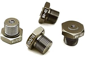 Integy RC Model C23215 Adaptateurs de type F pour station d'installation universelle C23115 M4-40 et M8-32 avec ID 3/16