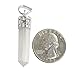 1 (ONE) Selenite Pendant with Silver Plated Bail- Pencil Point Pendant RP Exclusive COA (AM2B12-08)
