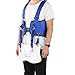 PELLOR Offshore Stand Up Fishing Fighting Belt Shoulder Back Harness Complete Package (Blue)