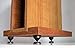 Large Speaker Spikes 1.3Inch Ebony Wood & Brass Top Isolation Stand Feet for Subwoofer Amplifier CD Player Studio Monitor Turnables via Gisveate (4 Packs)